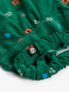 Blossom all over corduroy pants - Dark Green