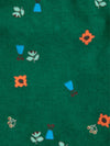 Blossom all over corduroy pants - Dark Green