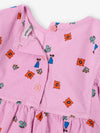 Blossom all over woven dress - Pink