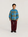 Tartan all over shirt - Blue