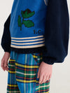 Tartan all over woven pants - Blue