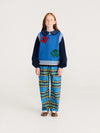 Tartan all over woven pants - Blue
