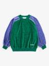 Color Block terry cloth sweatshirt - Green