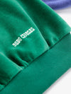 Color Block terry cloth sweatshirt - Green
