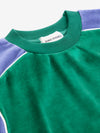 Color Block terry cloth sweatshirt - Green