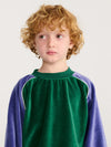 Color Block terry cloth sweatshirt - Green