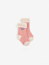 BC Stamp Bloom socks pack - Offwhite
