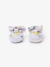 Stamp Bloom all over baby booties - Lavender