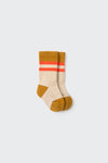 Color Block Baby Socks - Ivory (color block knit)