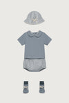 Gray Label מגפי תינוקות GOTS - אפור אבן