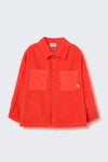 Organic Cotton Corduroy Overshirt - Spicy orange