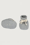 Gray Label Baby Booties GOTS - Gray Melange
