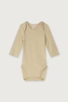 Gray Label Baby L/S Onesie GOTS - Cookie - Cream