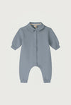 Gray Label Baby Collar Suit GOTS - Stone Gray