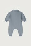 Gray Label Baby Collar Suit GOTS - Stone Gray