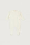 Gray Label Newborn Suit with Snaps GOTS - Cream