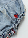 Sleeveless Baby Romper | Blue Light Denim