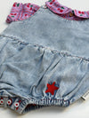 Sleeveless Baby Romper | Blue Light Denim