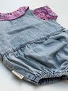 Sleeveless Baby Romper | Blue Light Denim