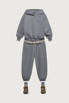 Gray Label L/S Tee GOTS - Stone Gray - Cream
