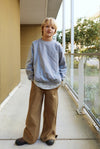 Gray Label Dropped Shoulder Sweater GOTS - Stone Gray