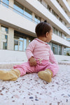 Gray Label Baby Collar Onesie GOTS - Bubblegum - Cream