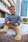 Gray Label Baby Dropped Shoulder Sweater GOTS - Stone Gray