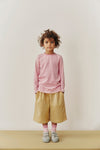 Gray Label L/S Tee GOTS - Bubblegum - Cream