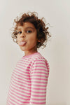 Gray Label L/S Tee GOTS - Bubblegum - Cream