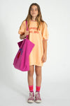 Sweatshirt Dress | Peach Piupiuchick Print
