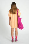 Sweatshirt Dress | Peach Piupiuchick Print