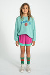Shorts | Fuchsia & Green