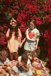 Sweatshirt Dress | Peach Piupiuchick Print