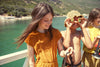 Playsuit | Camel W/ Black Hearts Allover