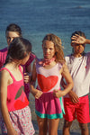 Shorts | Fuchsia & Green