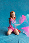 Organic Play Set — Short Sleeve + Shorts in Pink