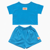 Organic Play Set — Short Sleeve + Shorts in Blue