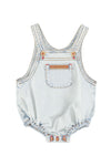 Baby Romper | Washed Light Blue Denim