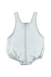 Baby Romper | Washed Light Blue Denim