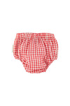 Baby Bloomers | Red & Ecru Checkered