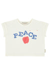 T-Shirt | Ecru W/ Peace Print