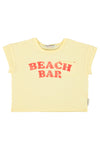 Baby T-Shirt | Light Yellow W/ Beach Bar Print
