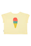 Baby T-Shirt | Light Yellow W/ Beach Bar Print