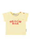 Baby T-Shirt | Light Yellow W/ Beach Bar Print