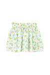 Short Skirt | Ecru W/ Yellow Flowers Allover