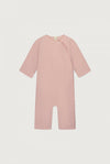 Gray Label Baby Suit with Snaps GOTS - Faded Pink
