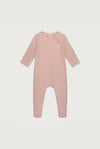 Gray Label Newborn Suit with Snaps GOTS - Faded Pink