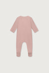 Gray Label Newborn Suit with Snaps GOTS - ורוד דהוי