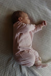 Gray Label Baby Booties GOTS - Faded Pink