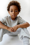 Gray Label Oversized Tee - Stone Gray - Cream